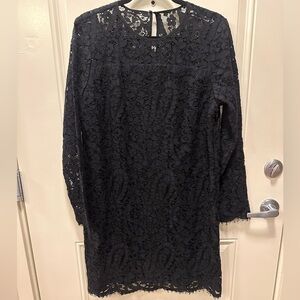 NWT Michael Kors black lace dress, size 12 , midi , elegant classy whimsichic